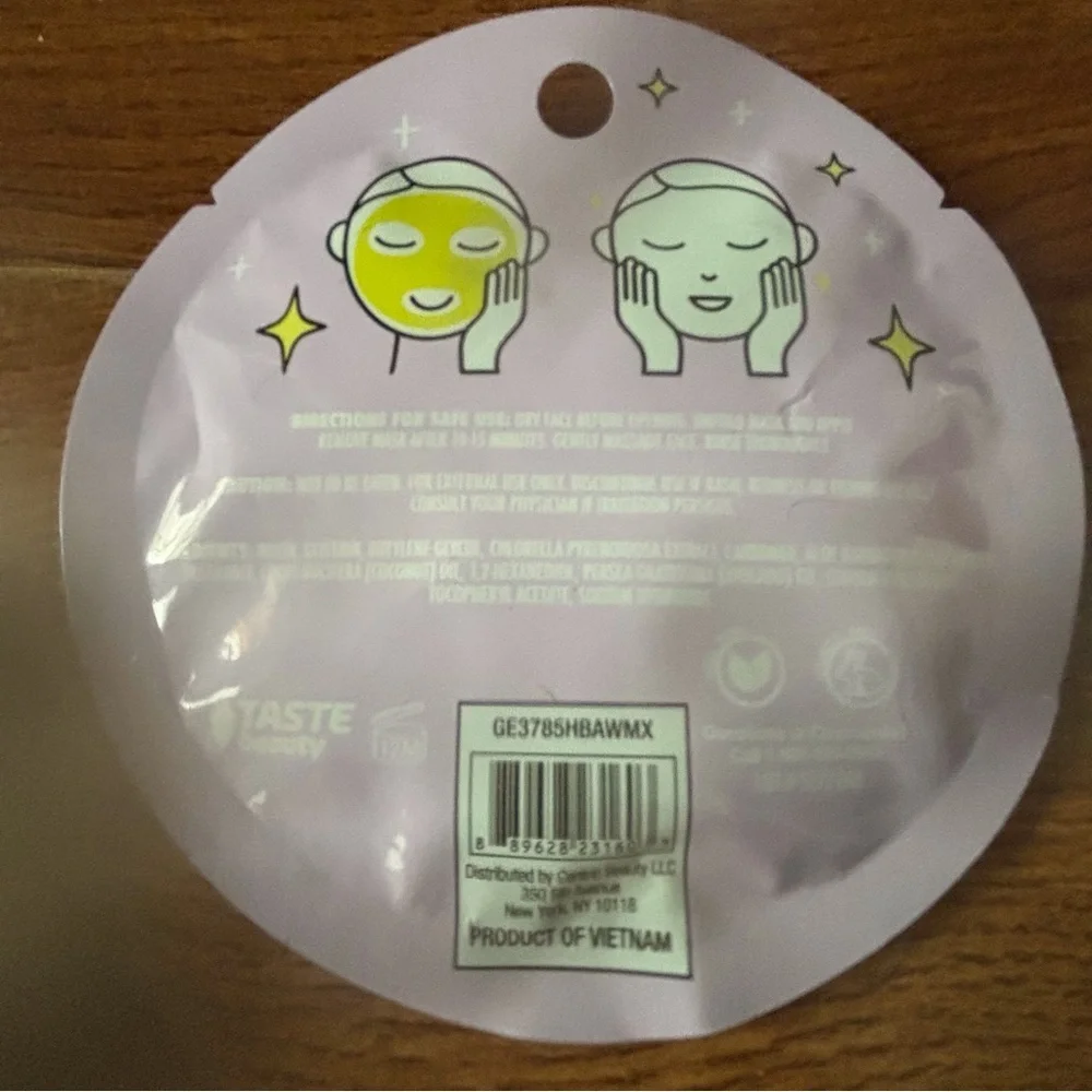 Lime Pie Scented Single-Use Face Mask